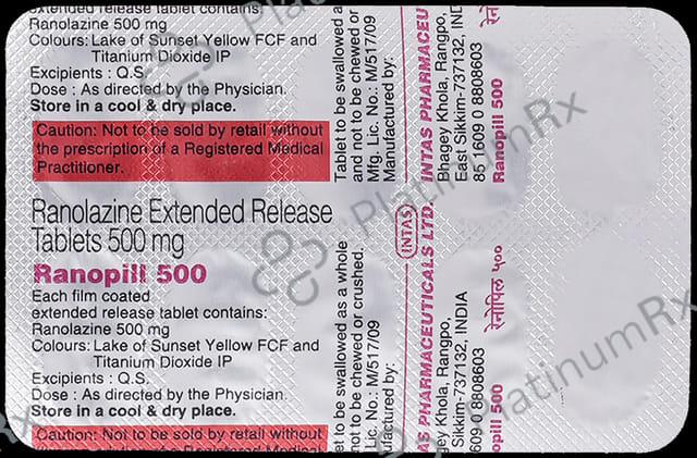 Ranopill ER 500mg Tablet 10s