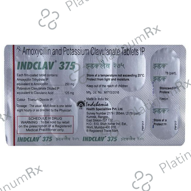 Indclav 375 Tablet