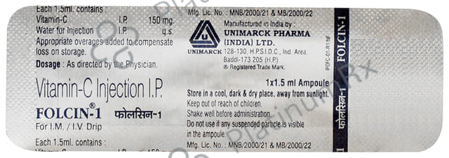 Folcin 1 Injection 1s