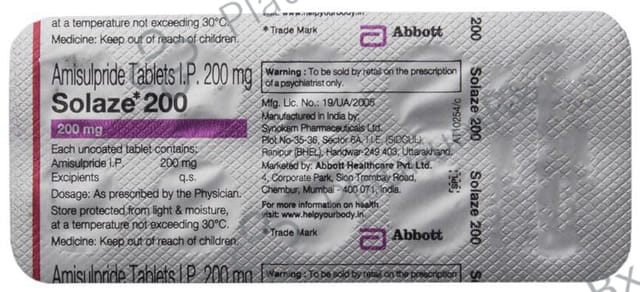 Solaze 200mg Tablet 10s