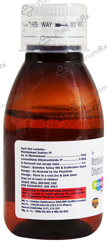 Teluis M 2.5/4mg Sugar Free Syrup 60ml