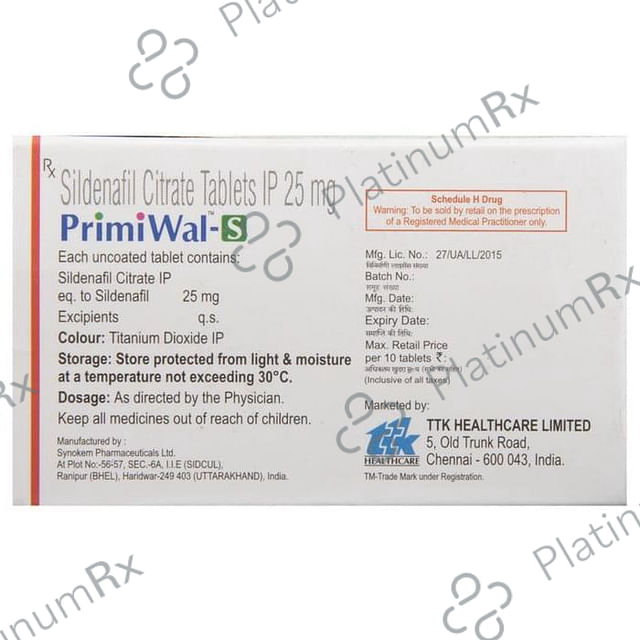 Primiwal S 25mg Tablet 10s