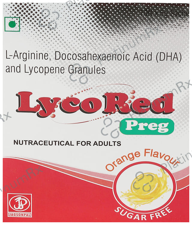 Lycored Preg Sachet Orange Sugar Free
