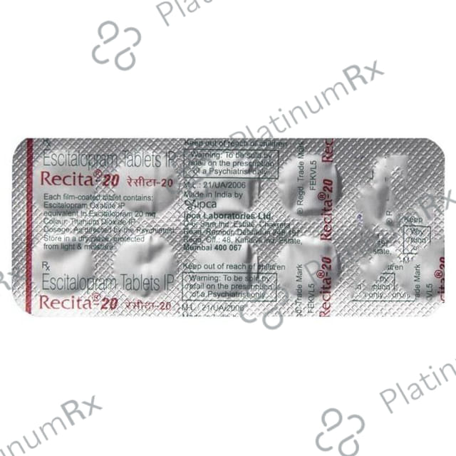 Recita 20mg Tablet 10s