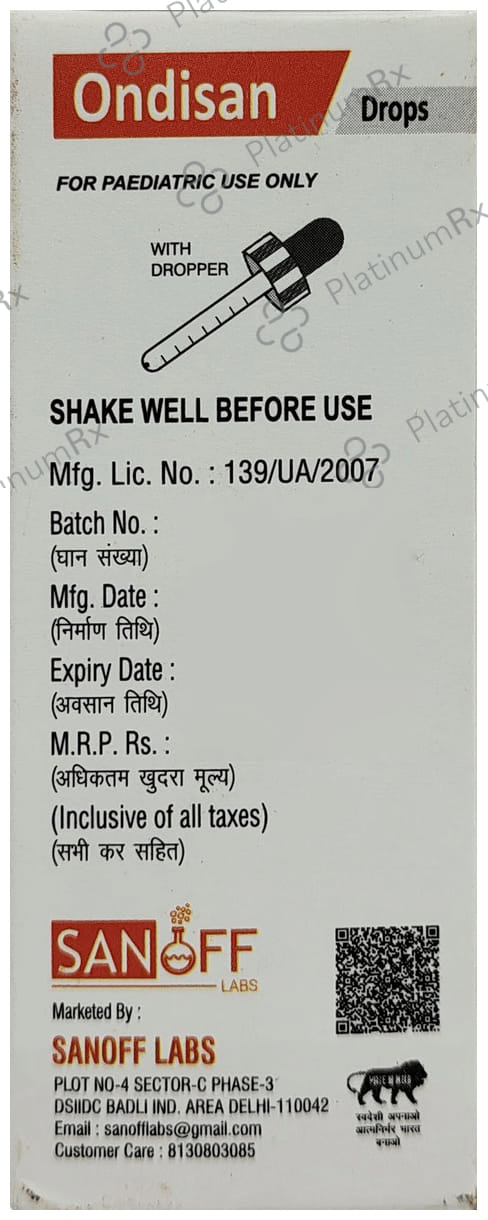 Ondisan 2mg Oral Drops