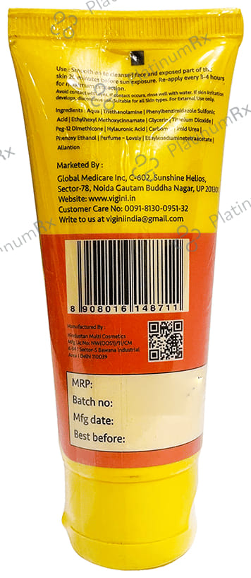 Dermistry 1% Hyaluronic Acid Sunscreen SPF 50 Aqua Gel 50ml