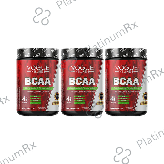 Vogue Wellness BCAA Powder (400gm Each) Watermelon 3 jar