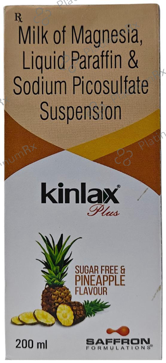 Kinlax Plus Pineapple Sugar Free Syrup 200ml
