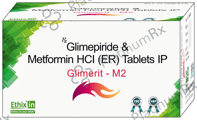Glimerit M 2mg/500mg Tablet