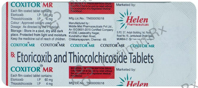 Coxitor MR 60mg/4mg Tablet 10s