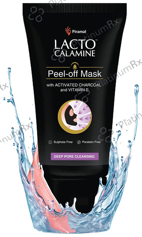 Lacto Calamine Peel Off Mask with Activated Charcoal and Vitamin E Mask 60gm