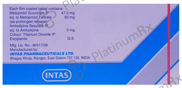 Embeta AM 50/5mg Tablet PR 10s