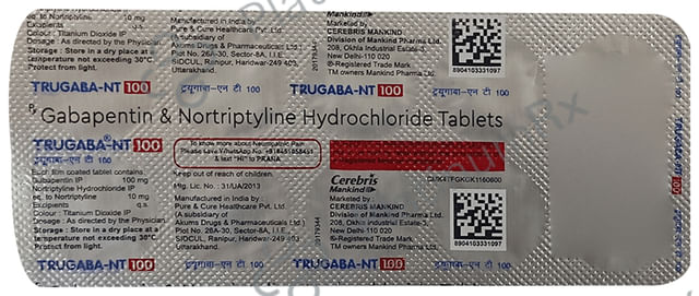 Trugaba NT 100/10mg Tablet 10s