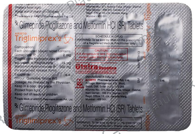 Triglimiprex Tablet SR 10s