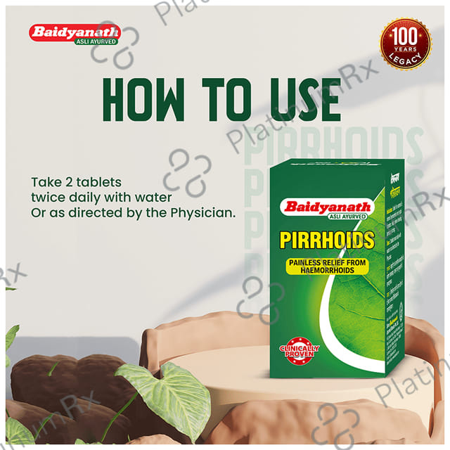Baidyanath Pirrhoids Tablet - For Piles Management