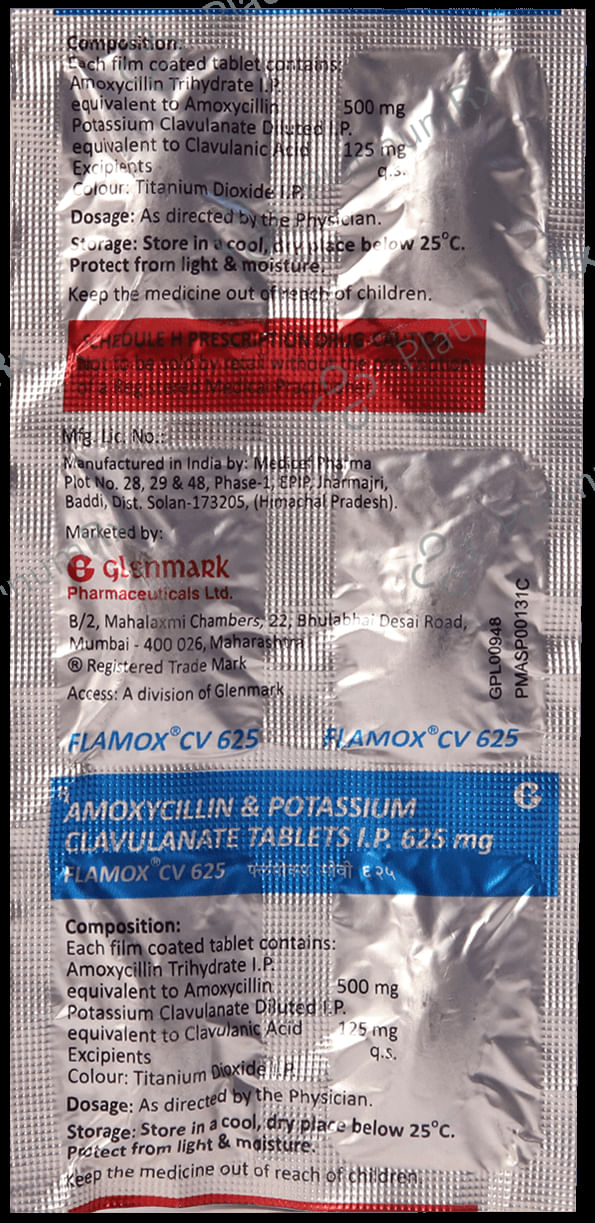 Flamox CV 500/125mg Tablet 6s