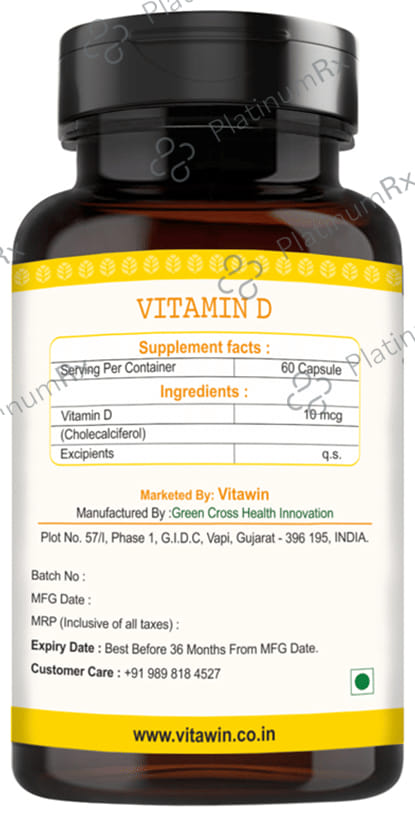 Vitawin Vitamin D Vegetarian Capsule