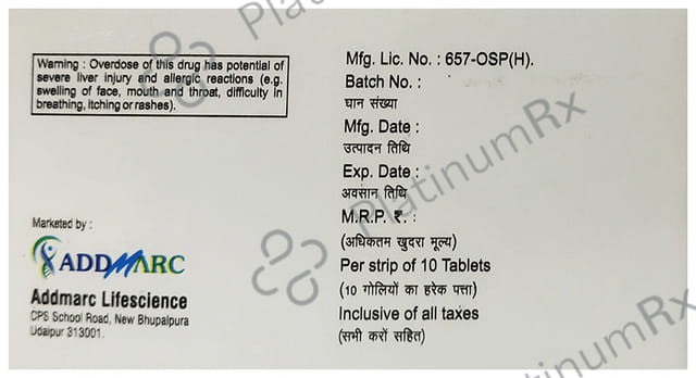 Addnim P 100/325mg Tablet 10s