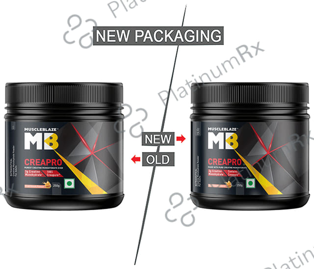 MuscleBlaze Creapro Creatine - With Creapure for Lean Muscles, Energy & Strength - Fruit Punch