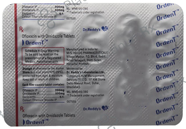 Ordent 200/500mg Tablet 10s