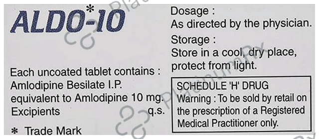 Aldo 10mg Tablet 10s