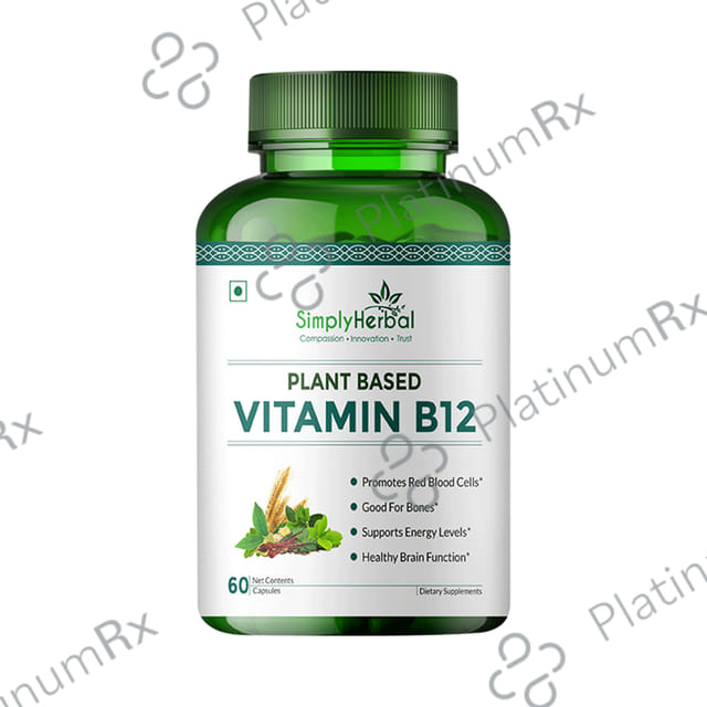 Simply Herbal Plant Based Vitamin B12 Capsule