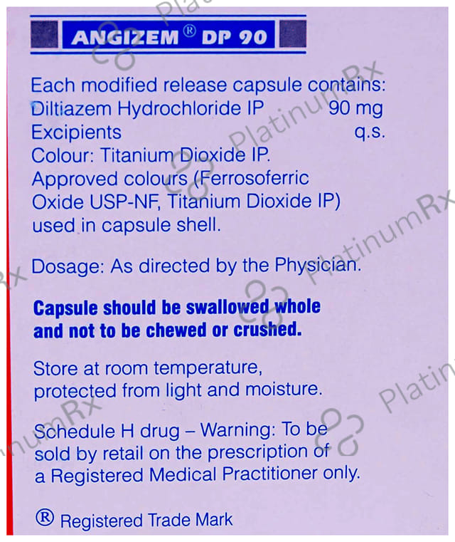 Angizem DP 90mg Capsule MR 10s