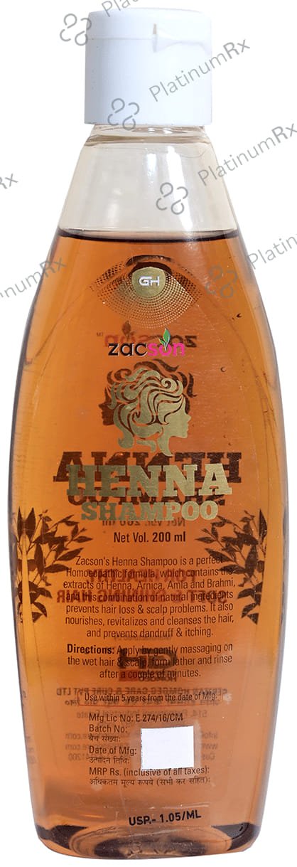 Zacson Henna Shampoo 200 ml