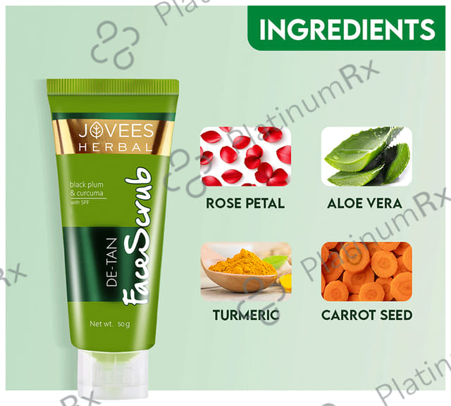 Jovees De Tan Face Scrub 50 gm