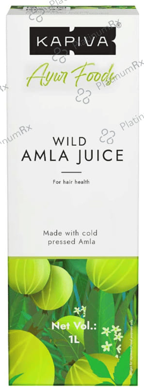 Kapiva Wild Amla Juice, Healthy Hair & Skin, Natural Source of Vitamin C, No Added Sugar 1L