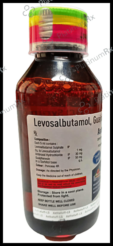 Asthatuff-LS Syrup Strawberry Sugar Free