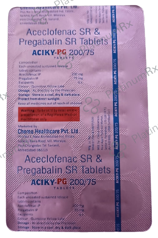 Aciky PG 200/75mg Tablet SR 10s
