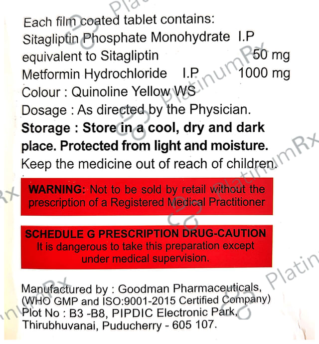 Sitalib M Forte Tablet