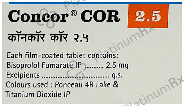 Concor COR 2.5mg Tablet 10s