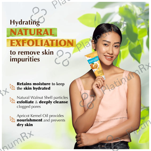 Everyuth Naturals Hydrating & Exfoliating Walnut Apricot Scrub 50 gm