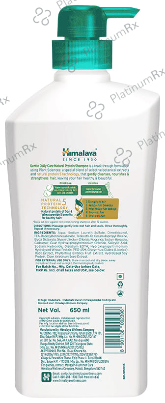 Himalaya Gentle Daily Care Natural Protein Shampoo 650ml