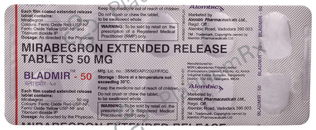 Bladmir 50mg Tablet 10s