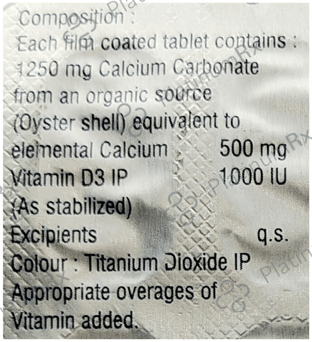 Calonat D3 500mg/1000IU Tablet 15s