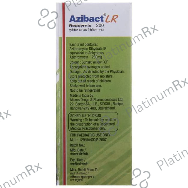 Azibact LR 200mg Readymix 30ml