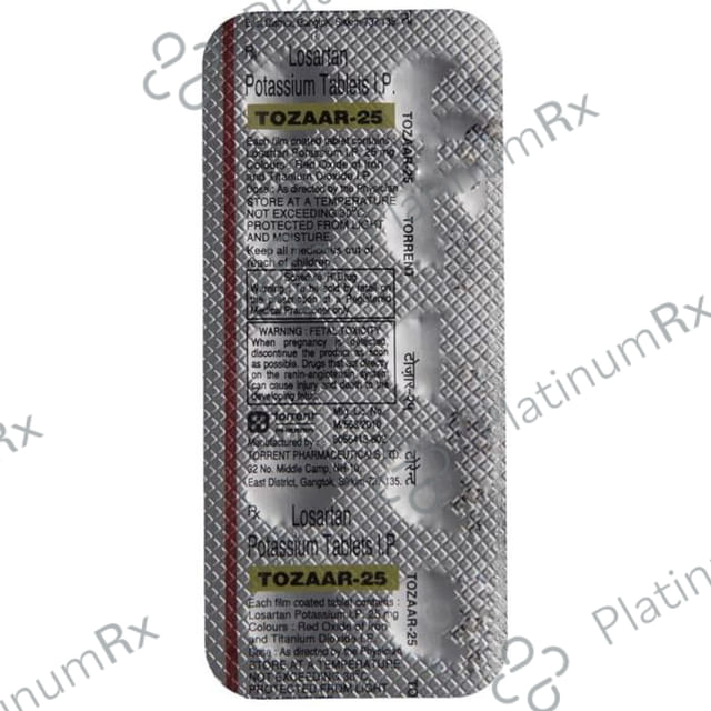 Tozaar 25mg Tablet 10s
