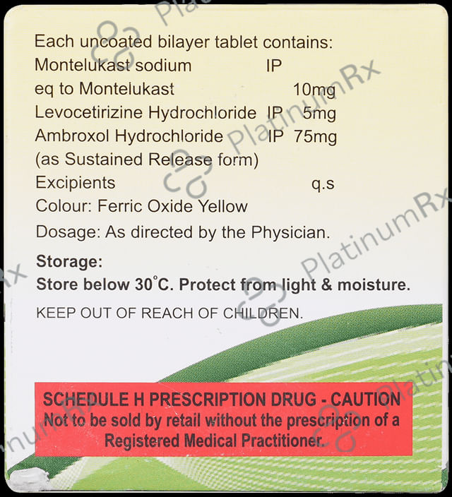 Odimont AL 75/5/10mg Tablet 10s