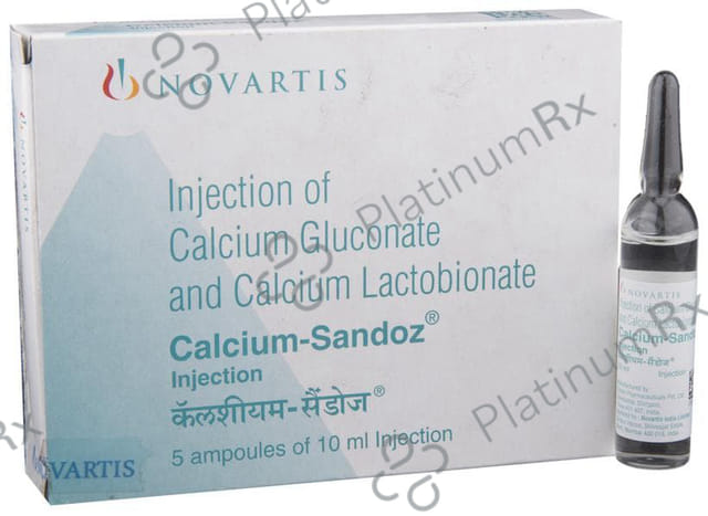 Calcium Sandoz 50/87.5mg Injection 10ml