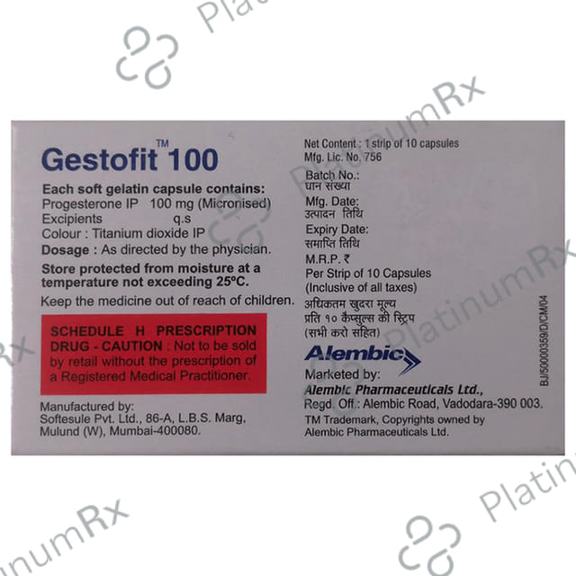 Gestofit 100mg Capsule 10s