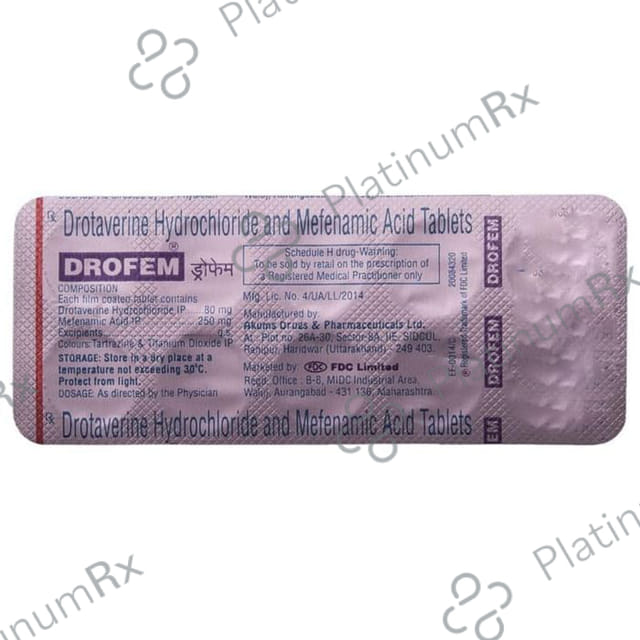 Drofem 80/250mg Tablet 10s