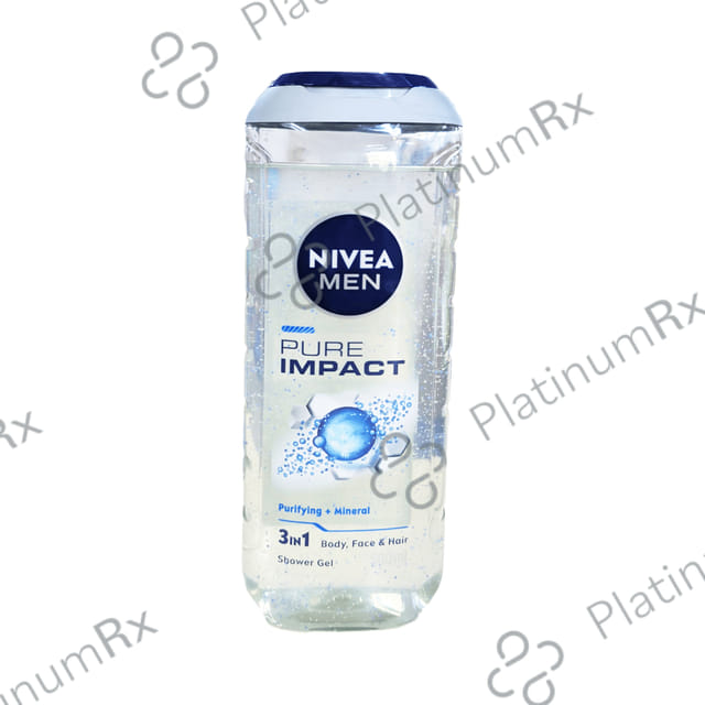 Nivea Men Shower Gel for Body, Skin & Hair - Pure Impact 500 ml