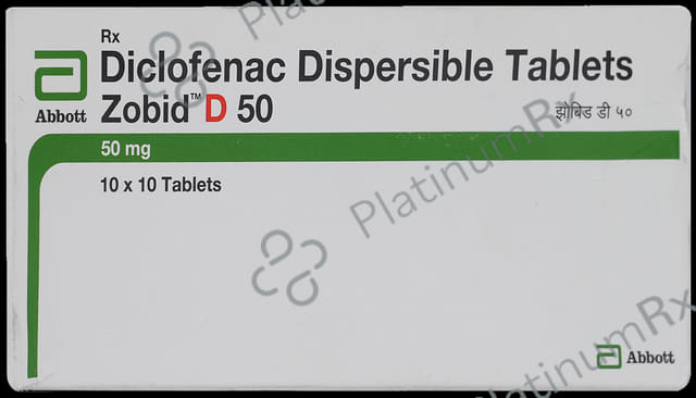 Zobid D 50mg Tablet DT 10s