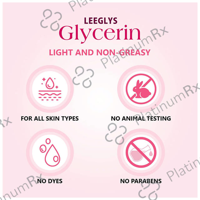 Leeglys Glycerin With Rose Water Liquid 100ml