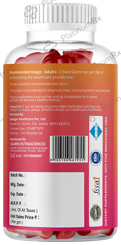 Simply Herbal Collagen Gummies with Biotin Strawberry