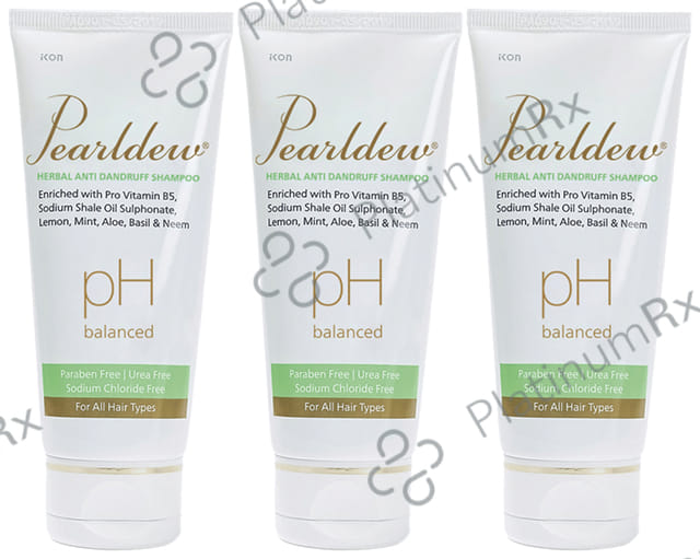 Pearldew Herbal Anti Dandruff Shampoo (100ml Each) 3 Tubes