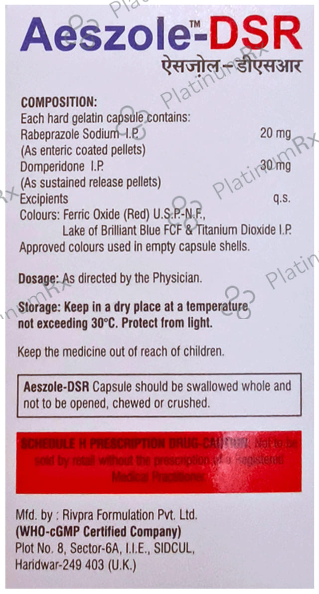 Aeszole D 30/20mg Capsule SR 10s